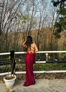 Elegant Red Gown