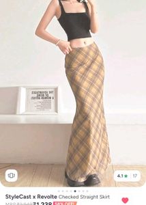 Women's Plaid Maxi Skirt