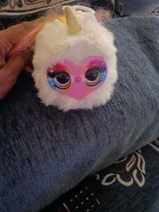 Cute Fluffy Unicorn Toy ( light with saund)
