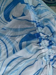 Sheer Ruched Swim Skirt