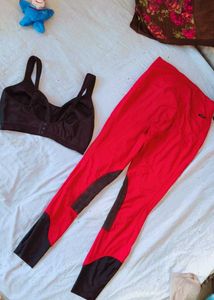 Very Useful Gym Tight Leggings With Sports Bra