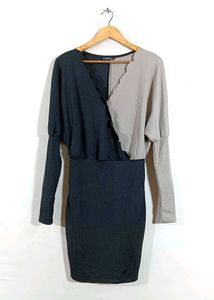 Two-Tone Mini Dress