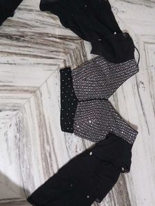 Black Maxi Skirt With Blouse