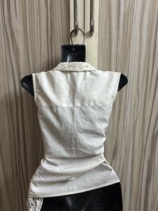 Lace Shirt Cardigan