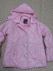 Pretty pink puffy jacket for lil princess