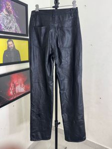 Black Faux Leather Pants