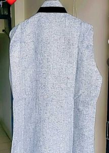 Men's Grey Linen Vest