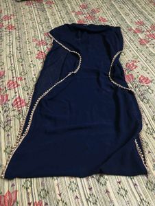 Elegant Navy Blue Dupatta