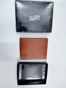 Fidato Brown Leather Wallet - 12x9cm