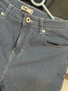Striped Denim Jeans