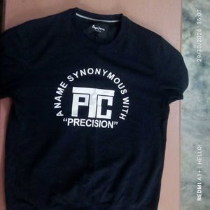 Pepe Jeans Black Graphic T-Shirt