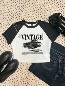 combo of 4 Cute Graphic Crop Tops