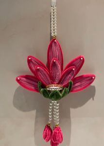 Handmade Pipe Cleaner Lotus Tealight Wall Hanging
