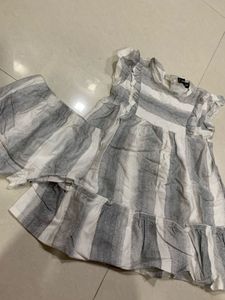 Striped Ruffle Dress
