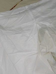 White pure cotton patiala salwar