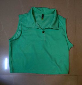 COMBO OF 2:  Green + Katana cat anime Crop Top