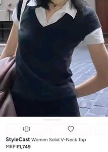 Chic fake-collar Layered top 🚨 PRICE DROPPED‼️⬇️