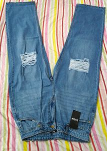 Ripped Wide Leg Jeans