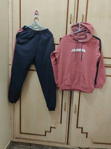 Pink Hoodie and Jogger Set