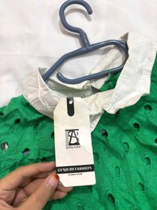 🌷New With Tag Korean Green Shirt A
