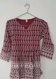 Paisley Print Top
