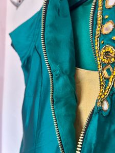 Green Jacket-style Gown