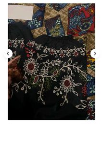 Embroidered Kurta with Floral Design no return
