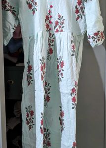 ✨Light Blue Floral Print Kurta✨