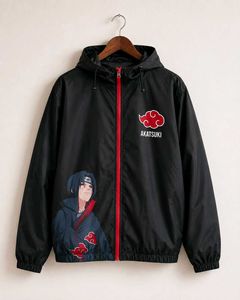 Bewakoof Air 1.0 Naruto Men's Jet Black Itachi Gra