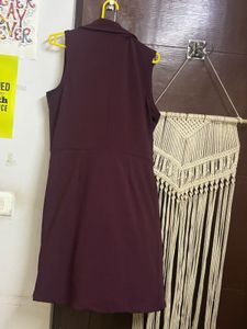 Maroon Sleeveless Blazer