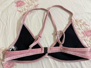 Velvet Pink Bikini Top