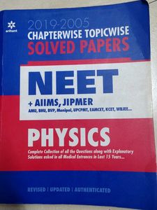 NEET Physics Solved Papers 2019-2005