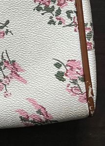 Coach Flower Printed Side Purse