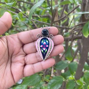 Enamel Floral Earrings