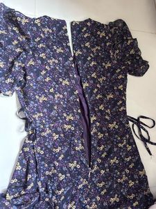 Floral Print Wrap Dress