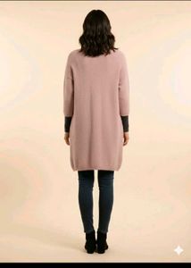 Dusty Rose Knit Cardigan