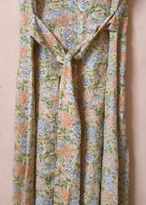 Floral Sleeveless Midi Dress
