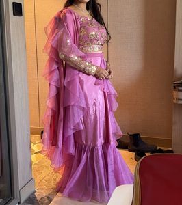 Pink designer customized lehanga style saree ❤️‍🔥