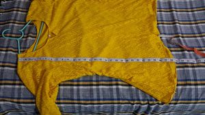Yellow Aline peplum top