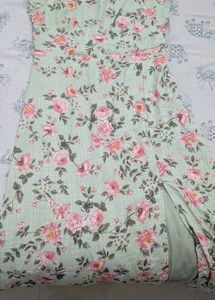 Floral Print Maxi Dress...size is L.