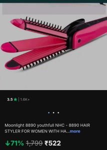 Moonlight 8890 Hair Styler 3 in 1