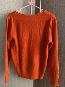 Bright Orange Sweat T-shirt for Casual styles