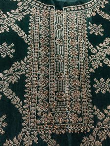 Emerald Green Embroidered set
