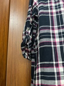 MAX Flannel Shirt dress