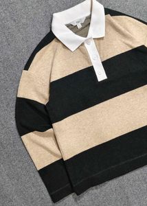 M&amp;S Striped Knitted Rugby Top
