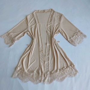 Lace Trimmed Pink Sleep Dress/Robe✨️✨️