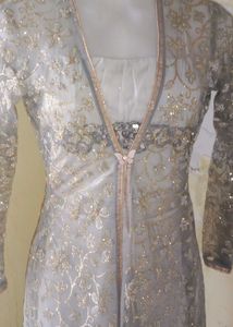 Elegant Embroidered Ethnic Gown