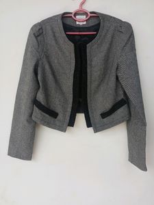 Grey Cropped Blazer
