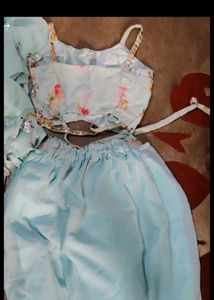 Designer Blue Lehenga Choli Set