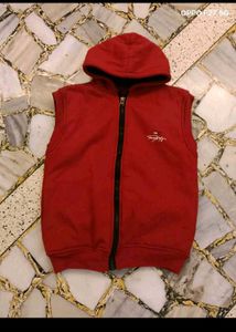 Tommy Hilfiger Kids Red Hoodie Vest